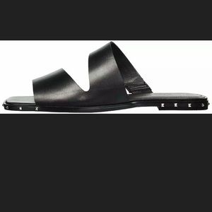 Marc Fisher Jaylin studded black leather slide